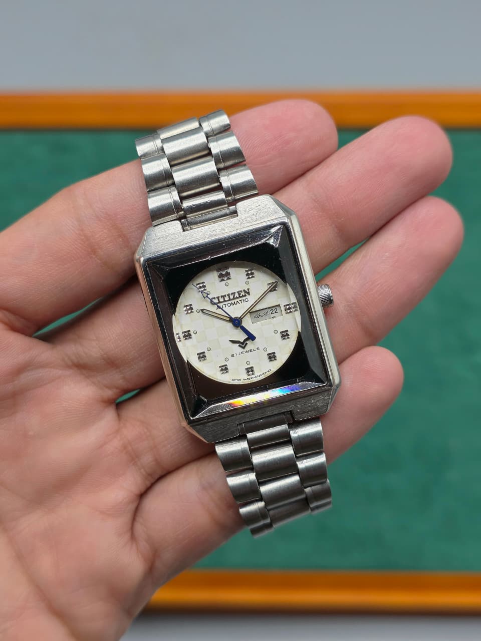 Citizen Automatic Rectangular Silver-Black